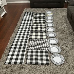 Black and white Buffalo check kitchen bundle.